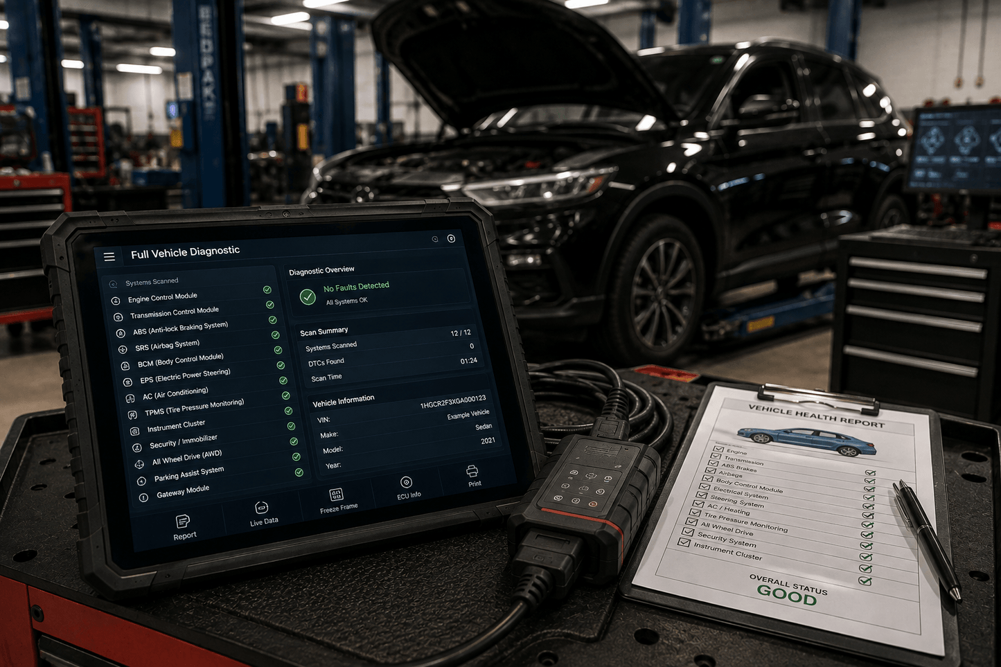 Full Vehicle Diagnostic- 100% Free