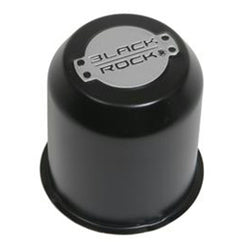 232712BR BKR STEEL PUSH THROUGH W/PLUG CTR CAP BLACK 3.30"