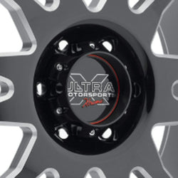 89-9063BKX ULT GLOSS BLACK BOLT-ON CAP FOR 6X135